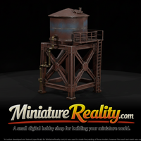 Small Water Tower miniature, three-quarter view — thumbnail 1