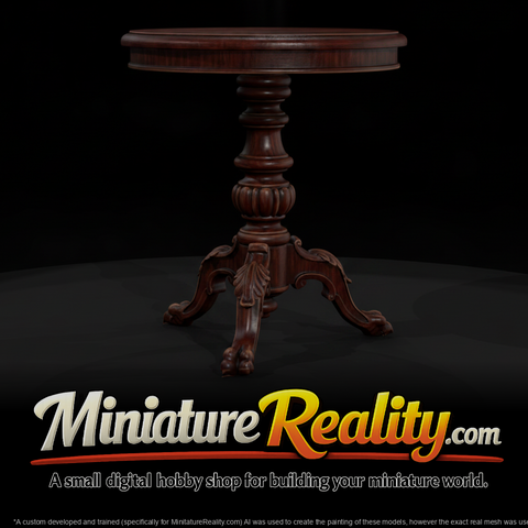 Side Table miniature, three-quarter view