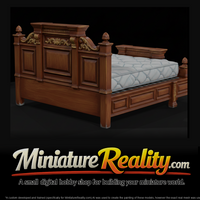 Bed Frame miniature, three-quarter view — thumbnail 1