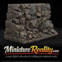 Quarry Rock Wall miniature, three-quarter view — thumbnail 1