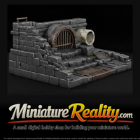 Drainage Spillway miniature, three-quarter view — thumbnail 1