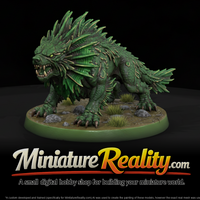 Gilled Swamp Hound miniature, three-quarter view — thumbnail 1