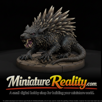 Quill Back Rat Beast miniature, three-quarter view — thumbnail 1