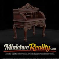 Writing Desk miniature, three-quarter view — thumbnail 1
