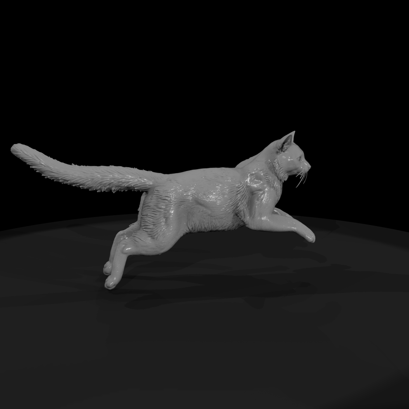 HO Scale Somali Cat Miniature Set — Cats