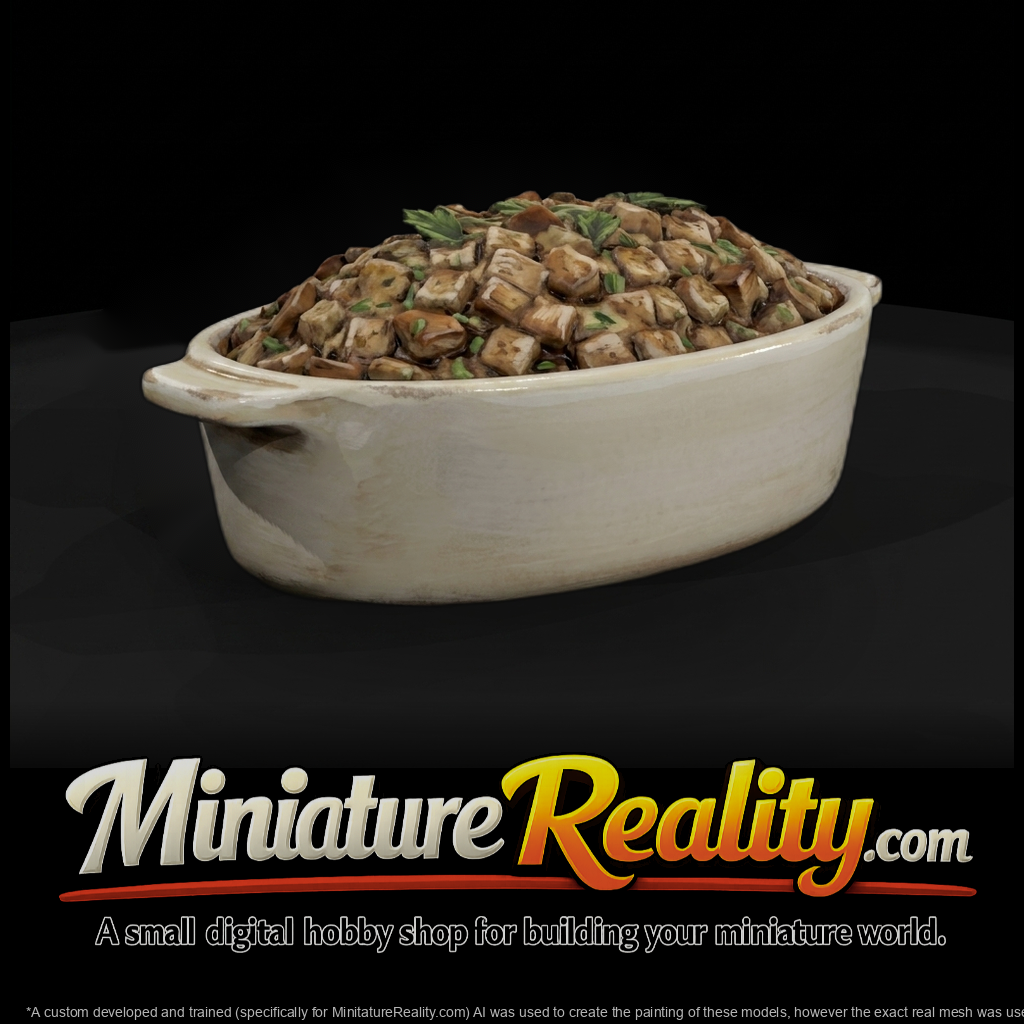 Casserole Dish with Stuffing