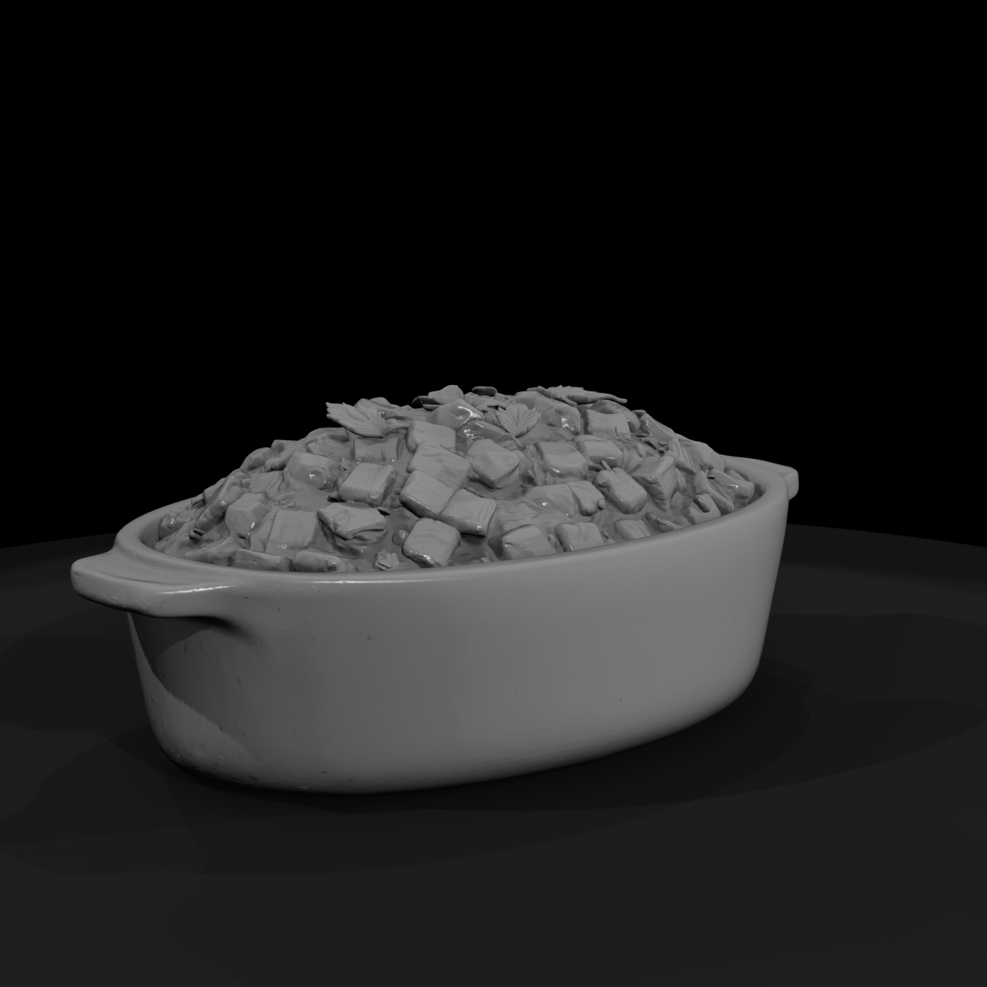 Casserole Dish with Stuffing