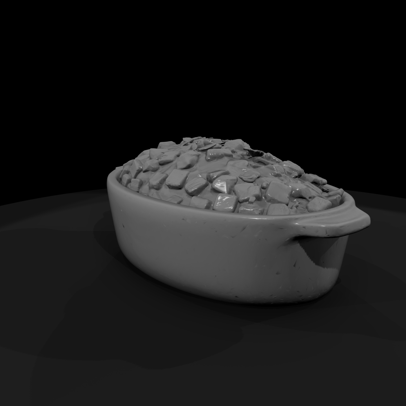 Casserole Dish with Stuffing