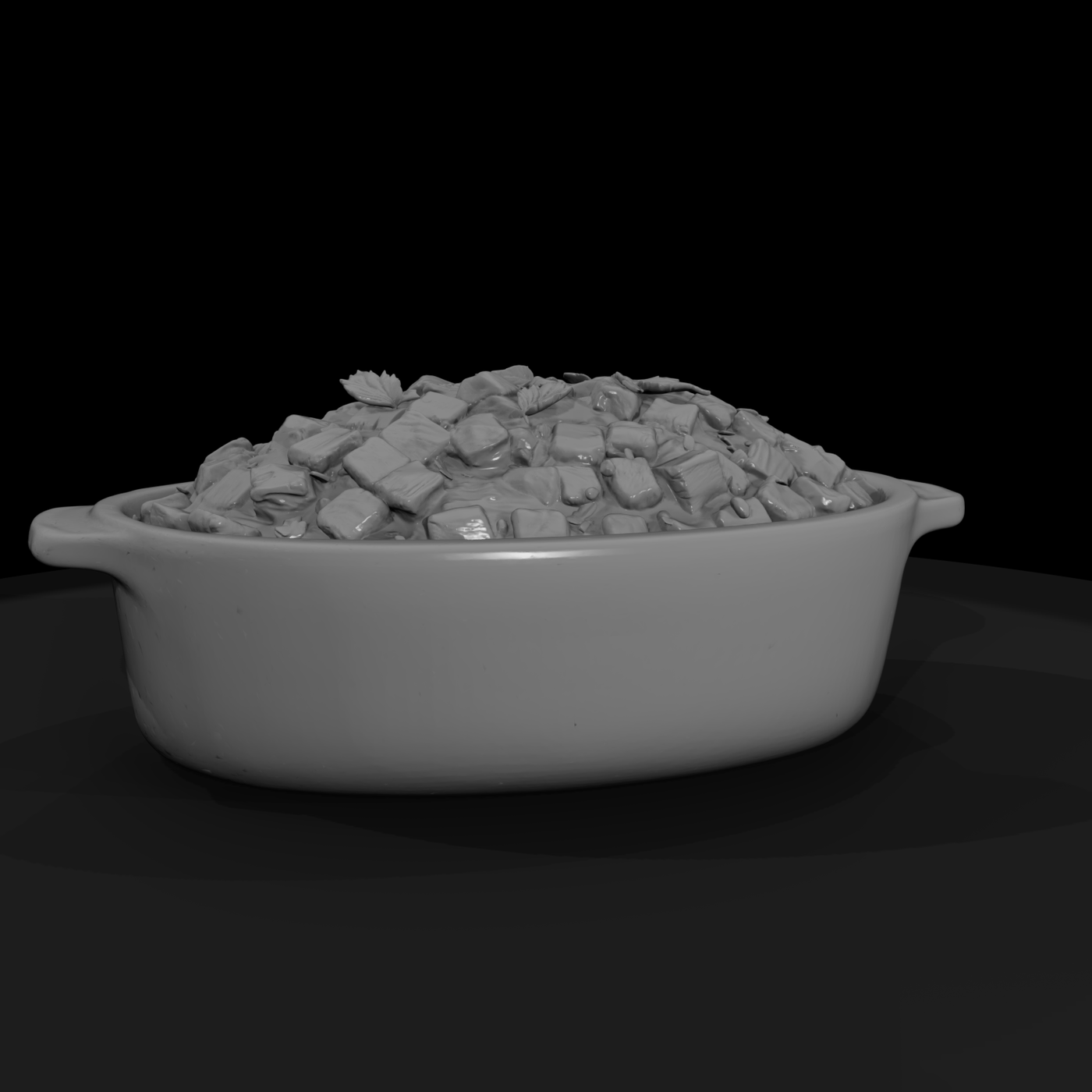 Casserole Dish with Stuffing