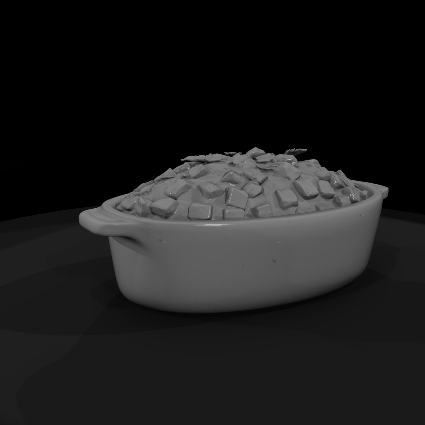 Casserole Dish with Stuffing