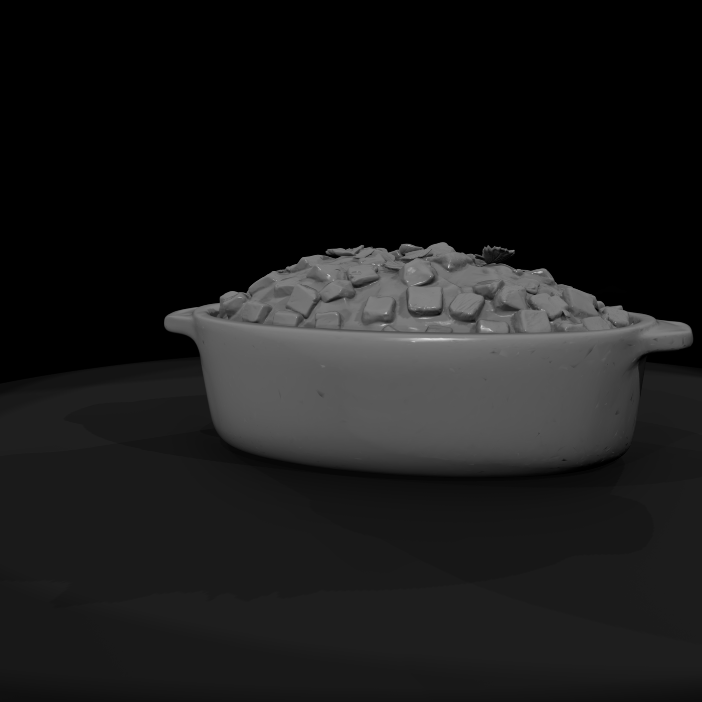 Casserole Dish with Stuffing