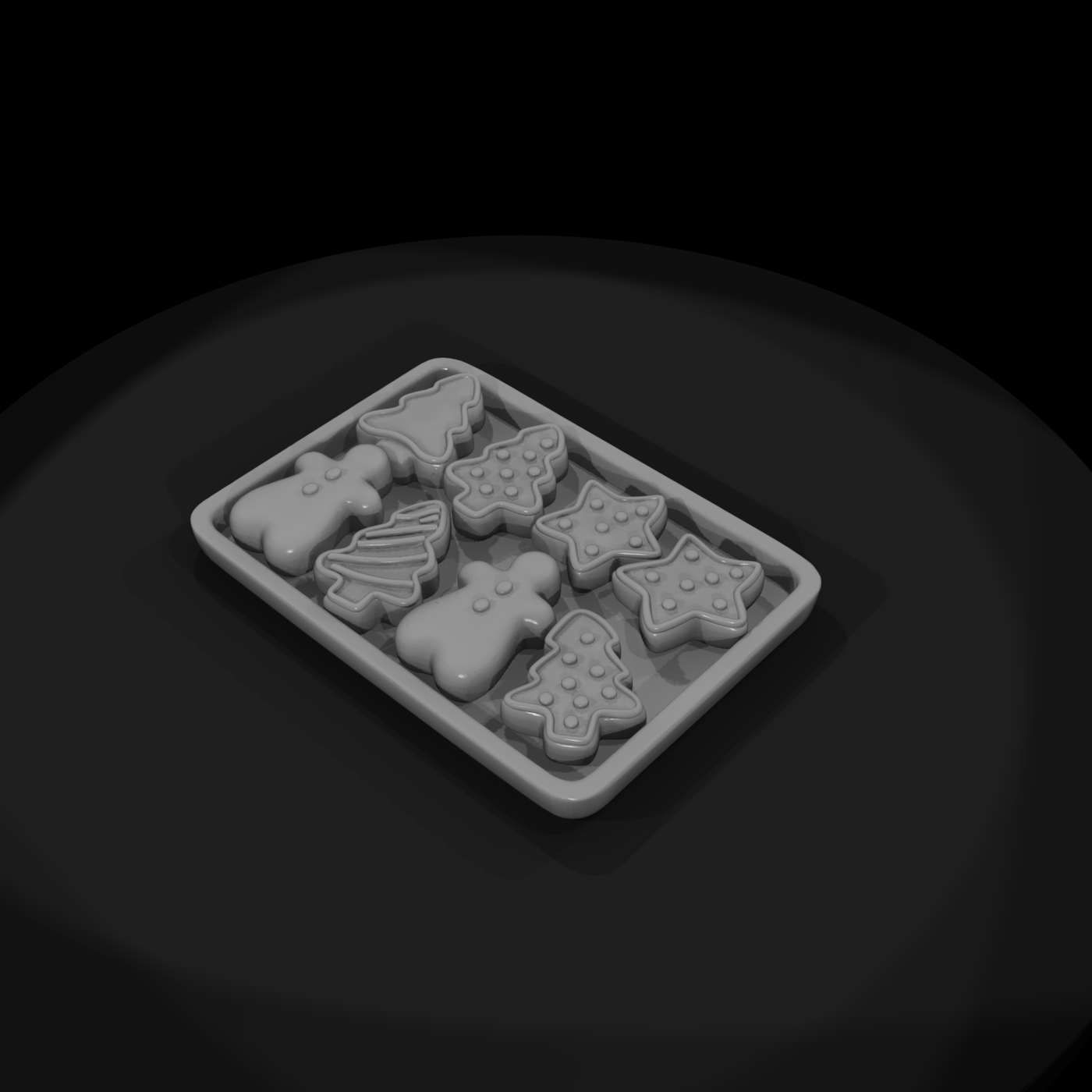 Gingerbread Cookie Tray