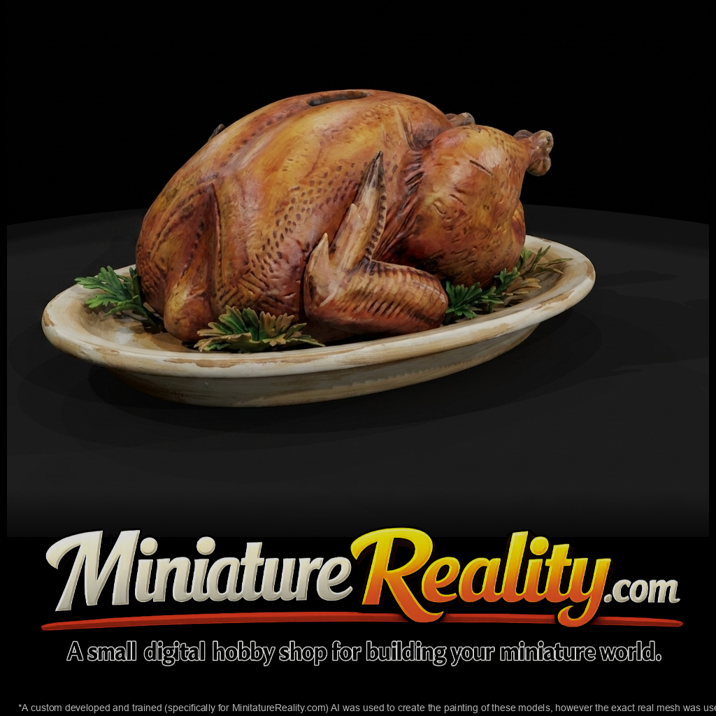 Roast Turkey on Platter