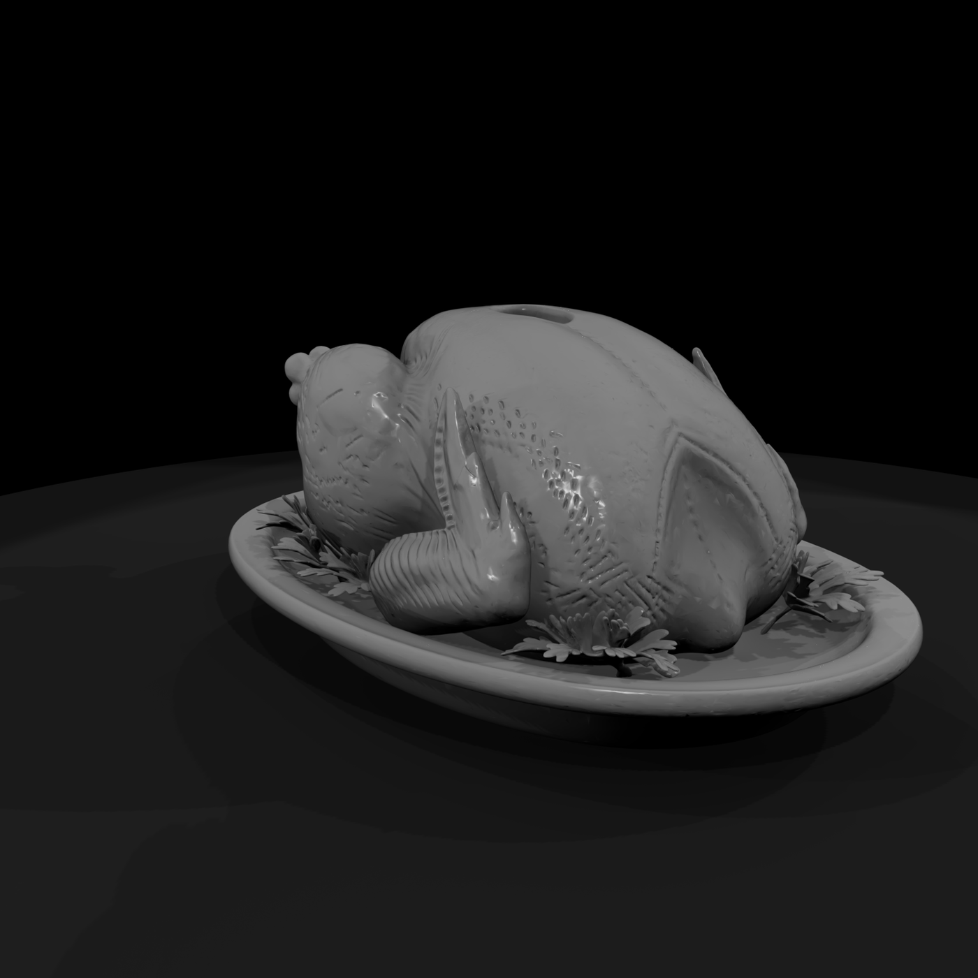 Roast Turkey on Platter