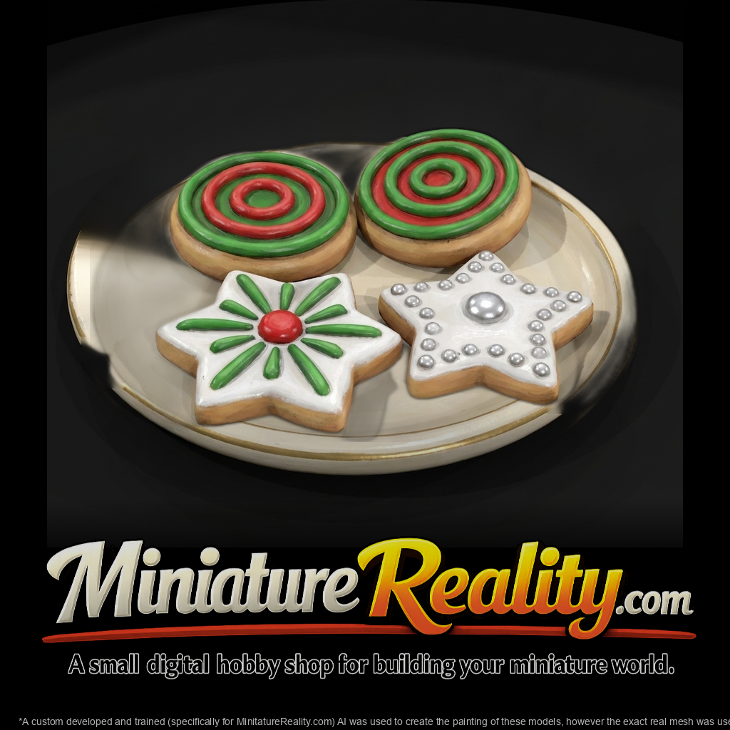 Holiday Sugar Cookies on Plate