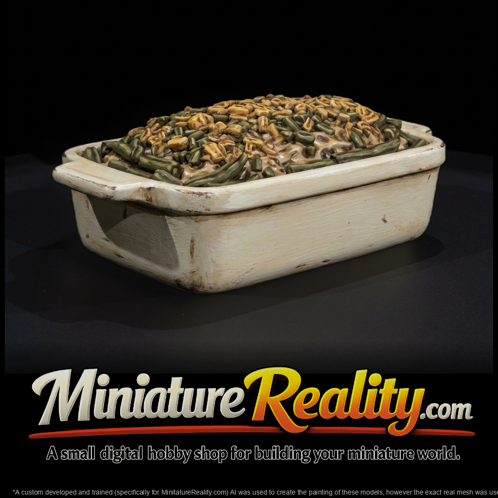 Green Bean Casserole in Baking Dish