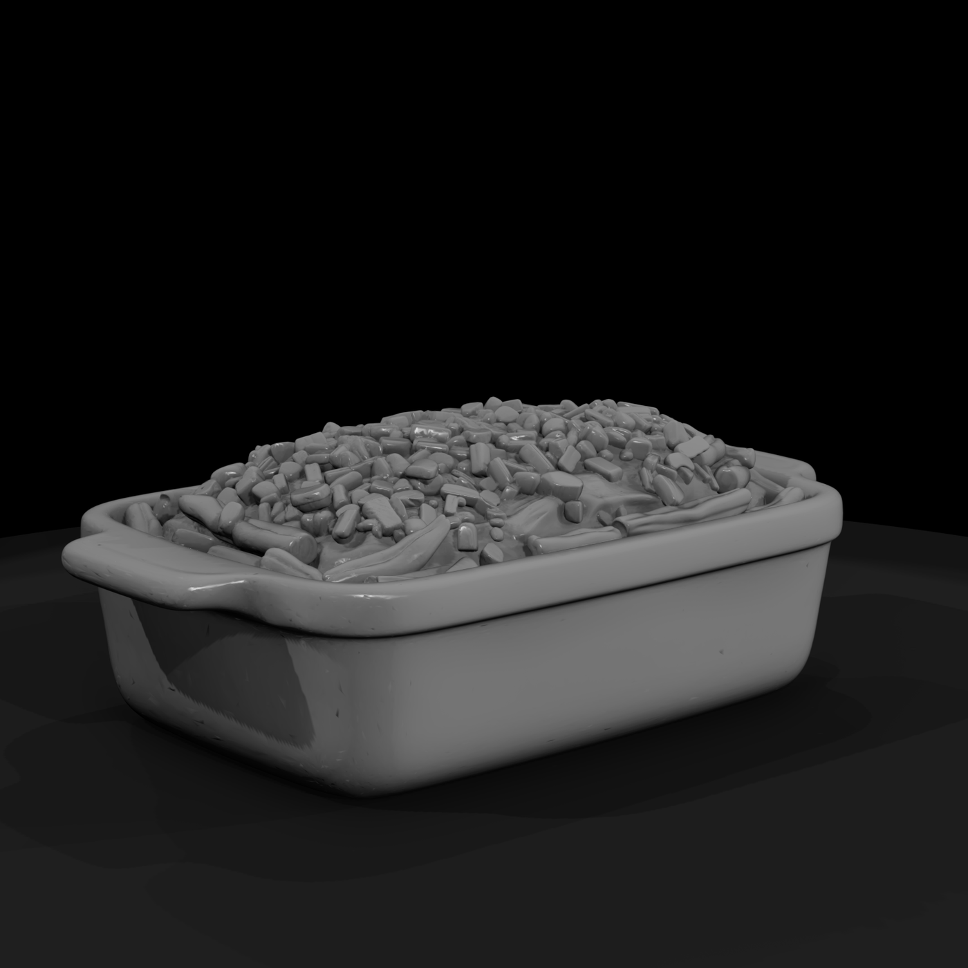 Green Bean Casserole in Baking Dish