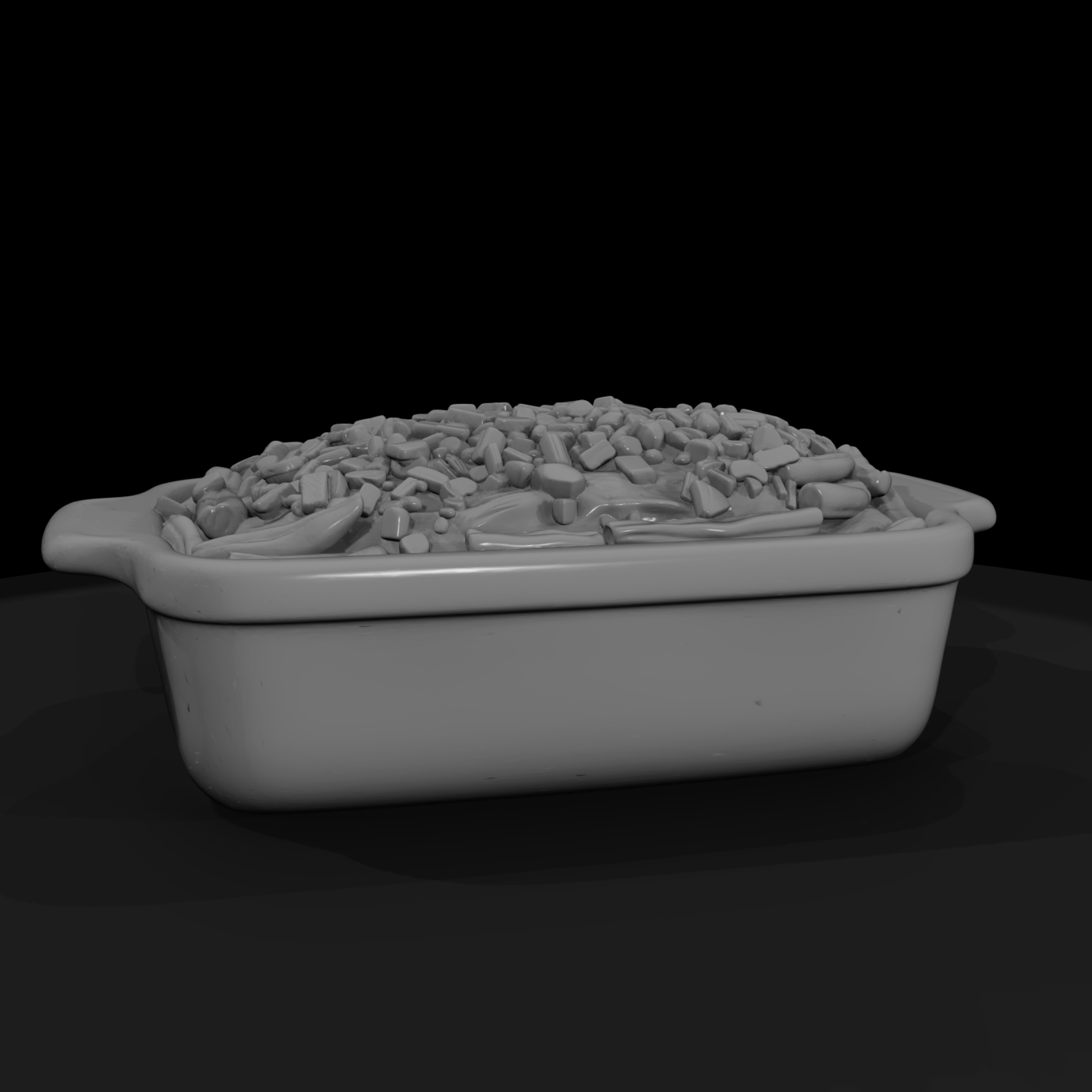 Green Bean Casserole in Baking Dish