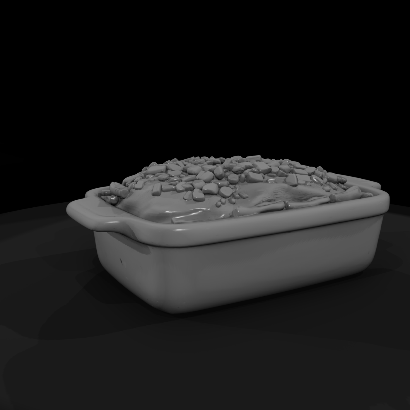 Green Bean Casserole in Baking Dish