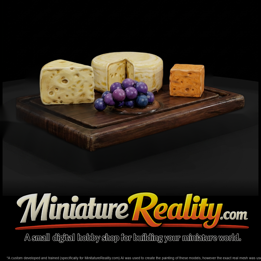 Cheese Board with Cheeses & Grapes