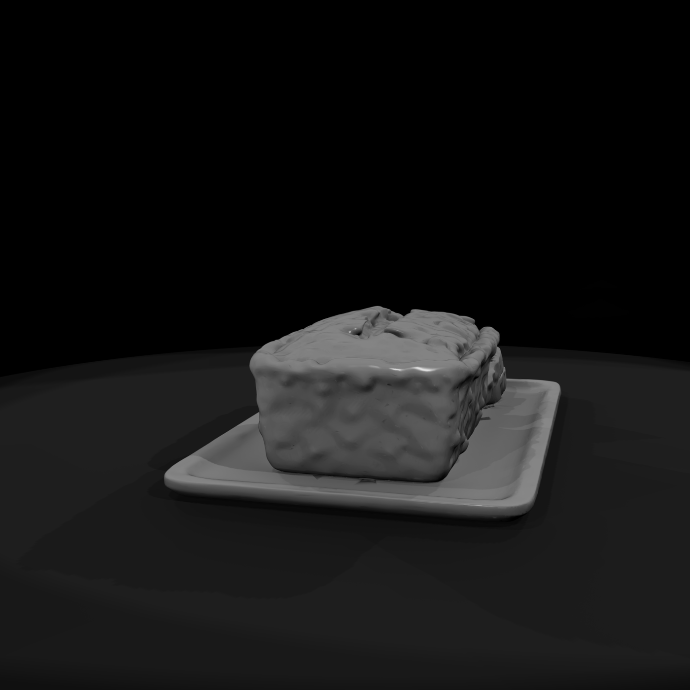 Sliced fruitcake on platter — miniature holiday dessert