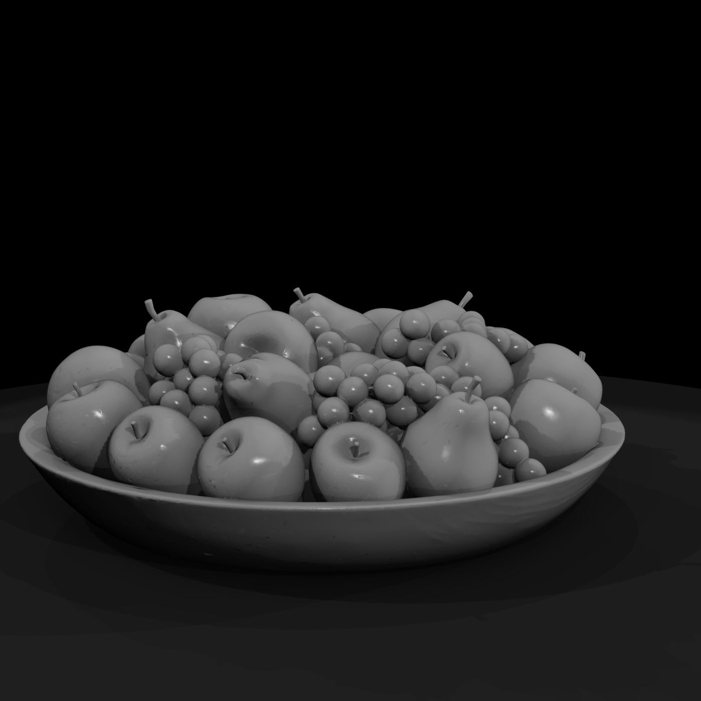 Wooden Fruit Bowl Miniature