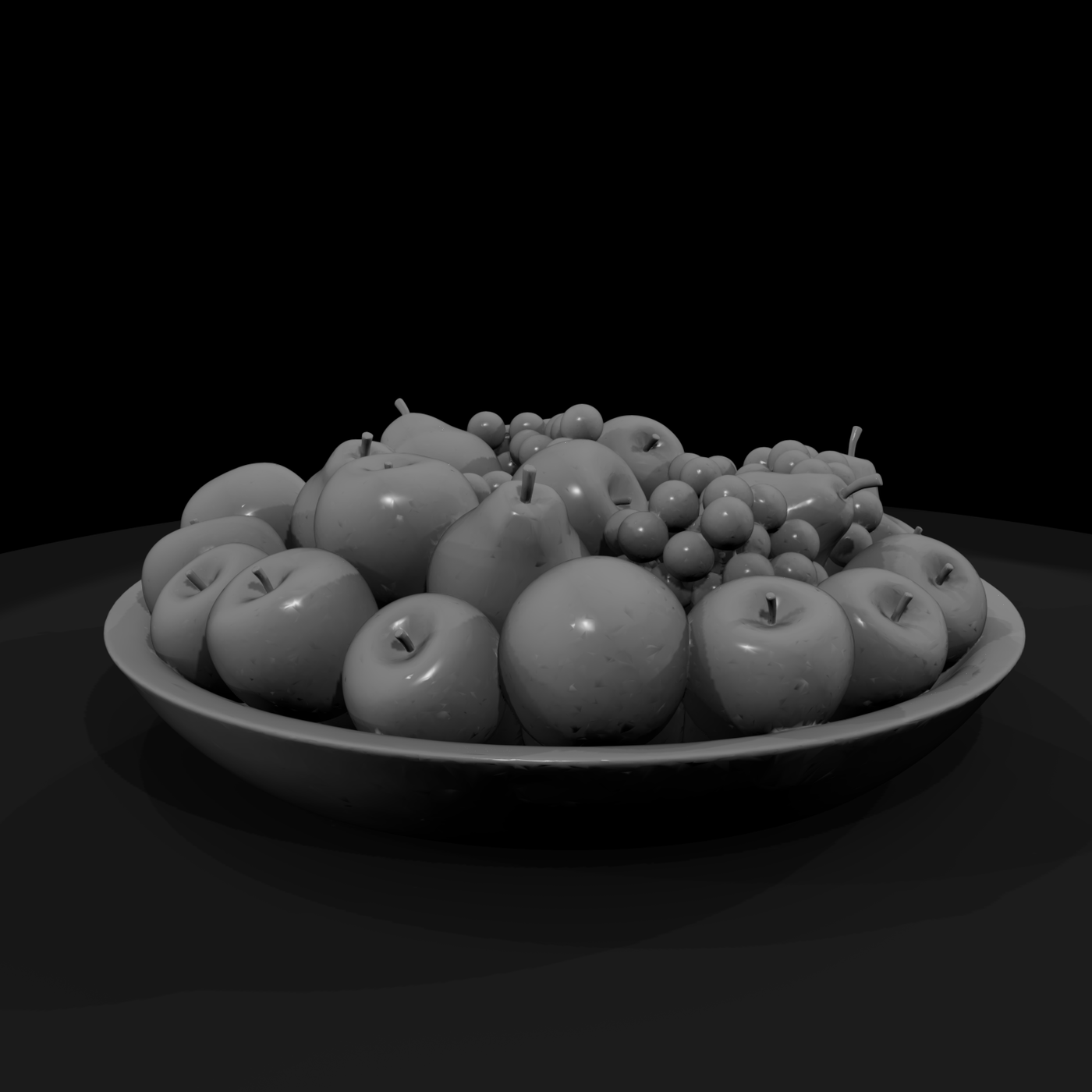 Wooden Fruit Bowl Miniature