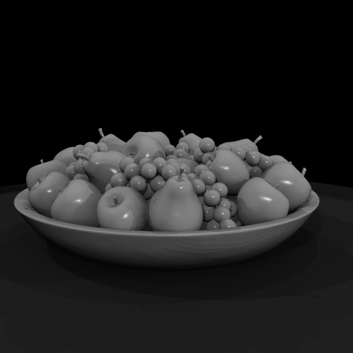 Wooden Fruit Bowl Miniature