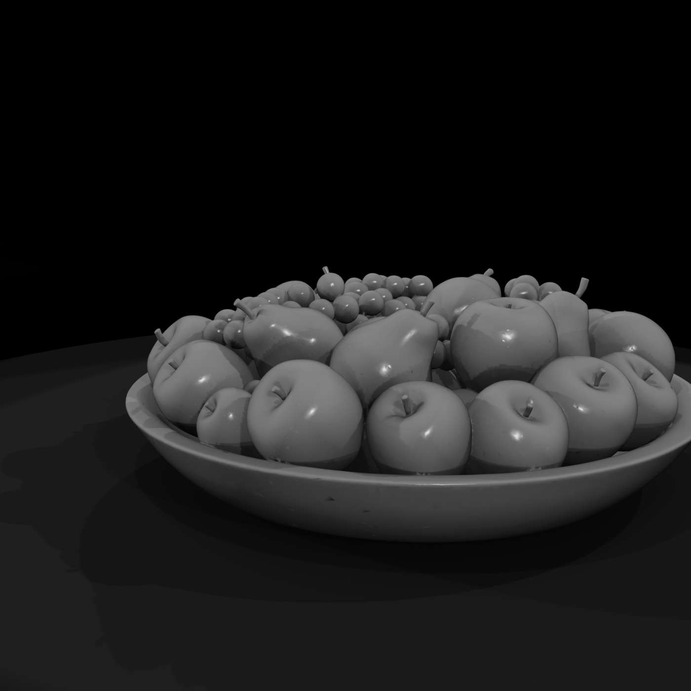 Wooden Fruit Bowl Miniature