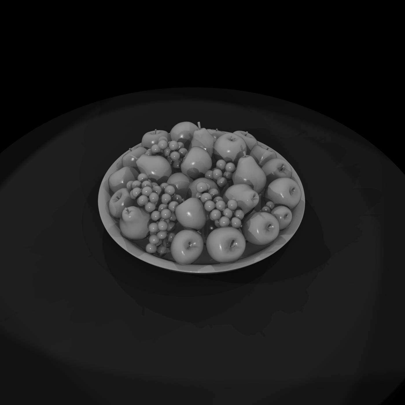 Wooden Fruit Bowl Miniature