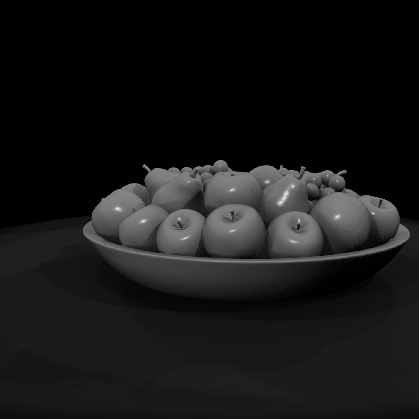 Wooden Fruit Bowl Miniature