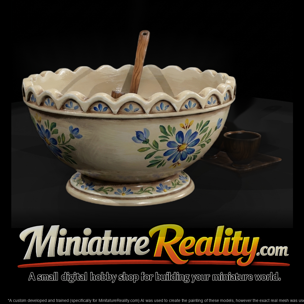 Victorian Punch Bowl Set