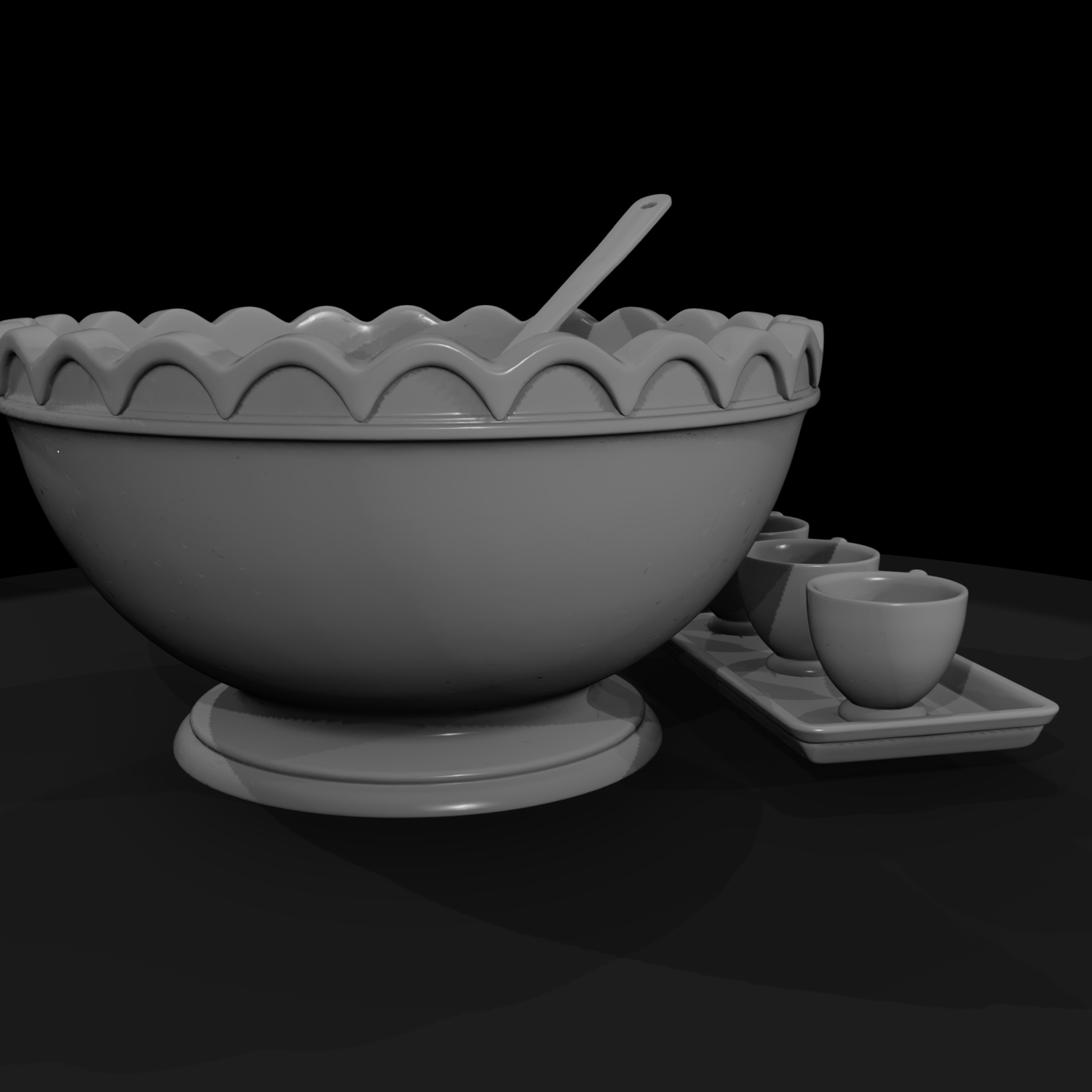 Victorian Punch Bowl Set