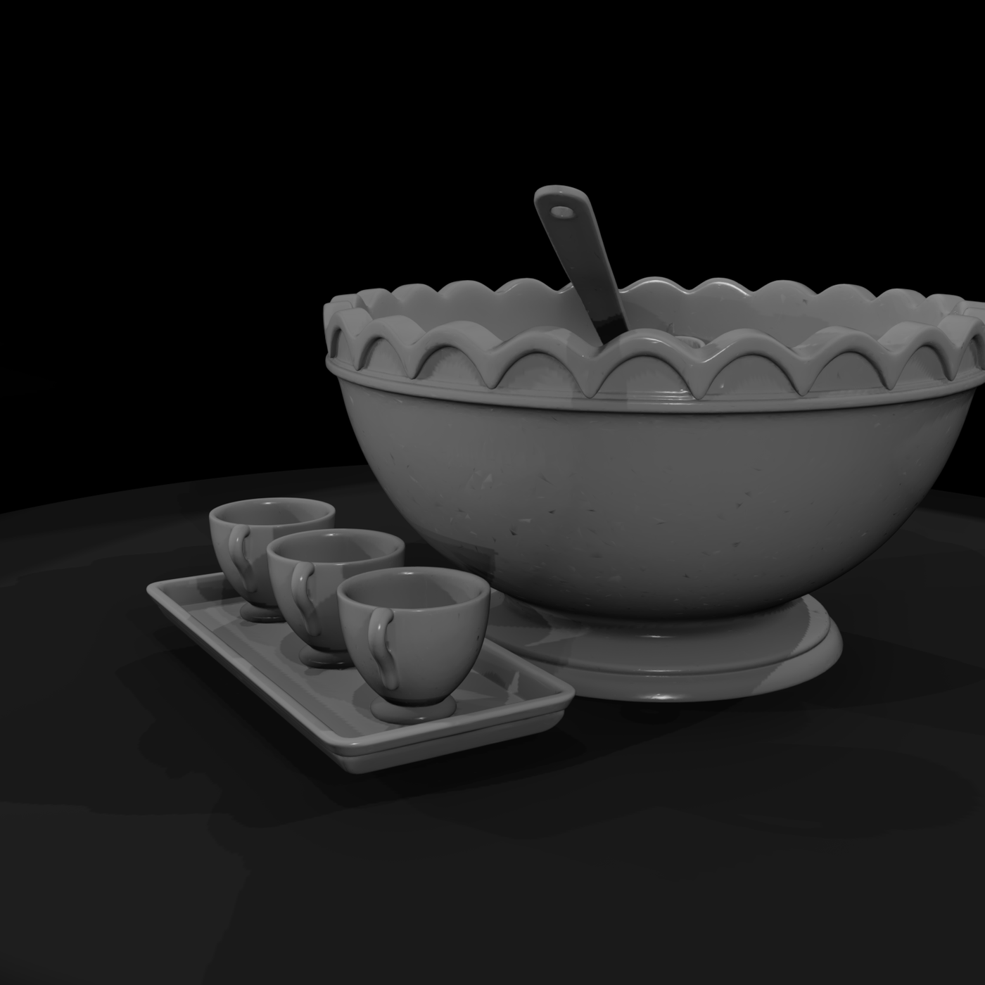Victorian Punch Bowl Set