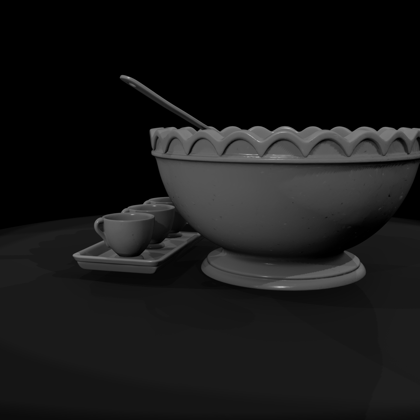 Victorian Punch Bowl Set
