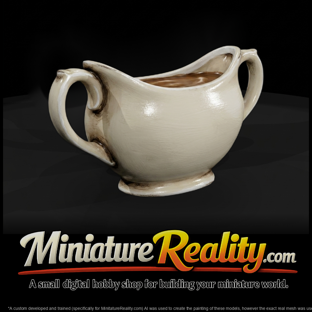 Victorian gravy boat miniature