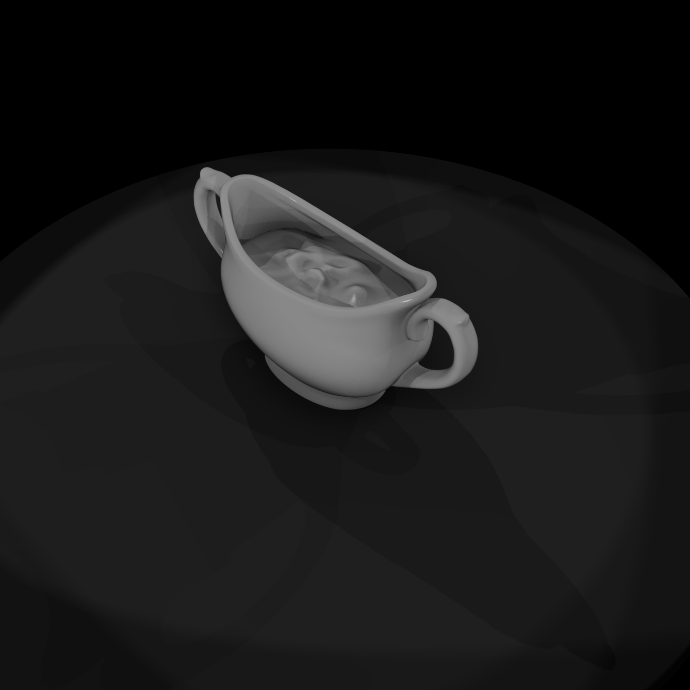 Victorian gravy boat miniature