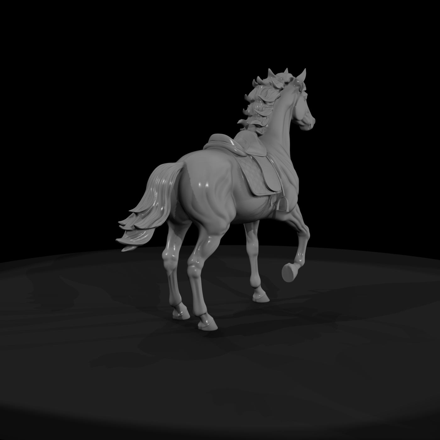 horse with scout