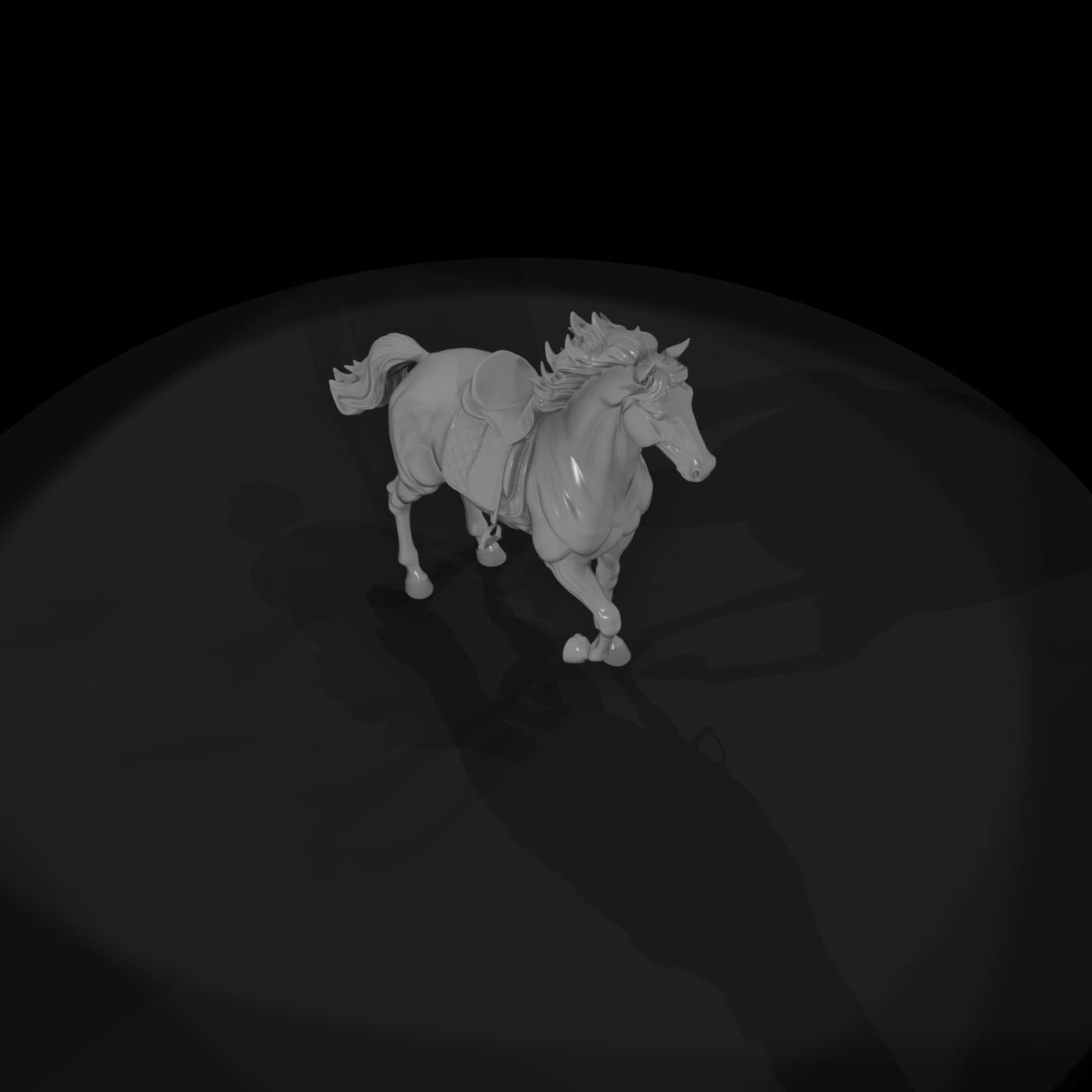 horse with scout