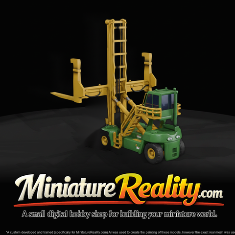 Hyster Container Handler — 3D-printable Miniature