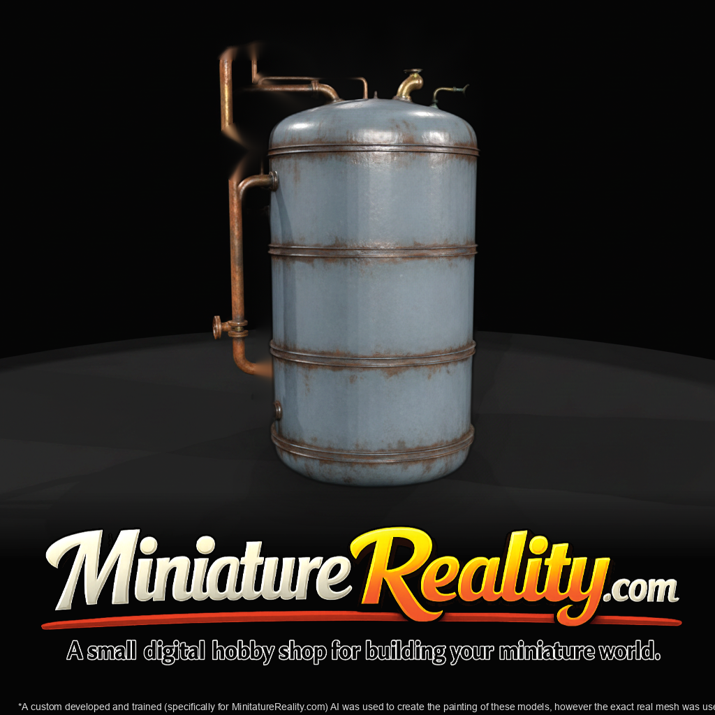 Industrial Cylindrical Storage Tank Miniature