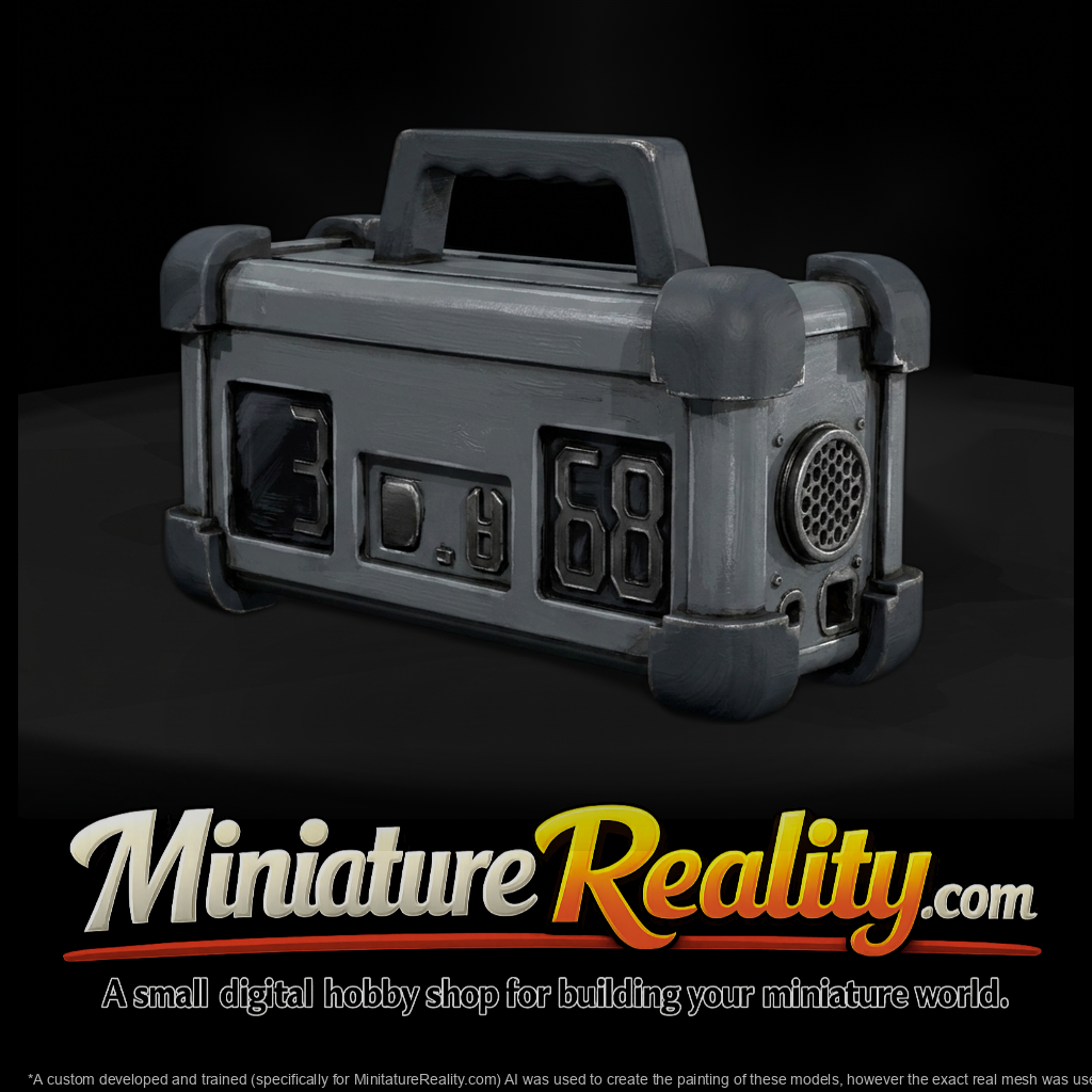 Industrial Portable Digital Scoreclock — 3D Printable Miniature