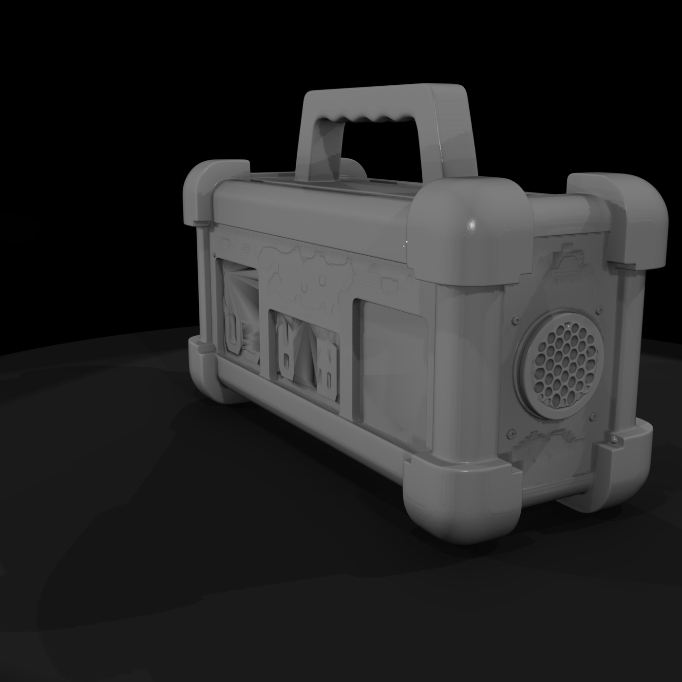 Industrial Portable Digital Scoreclock — 3D Printable Miniature