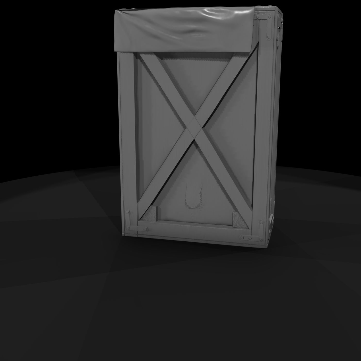 Industrial Wooden Cargo Crate