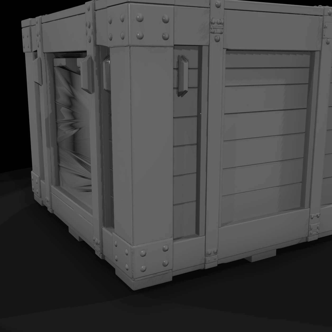 Industrial Wooden Shipping Crate (HO /