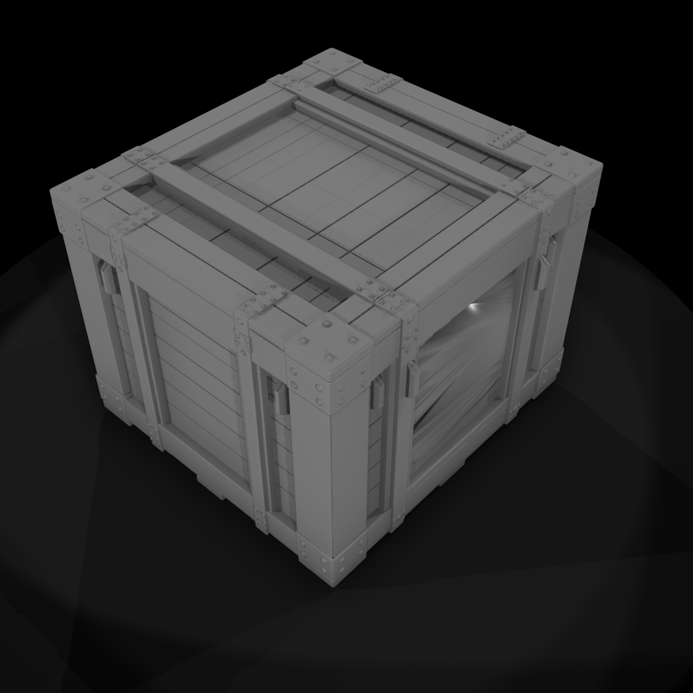 Industrial Wooden Shipping Crate (HO /