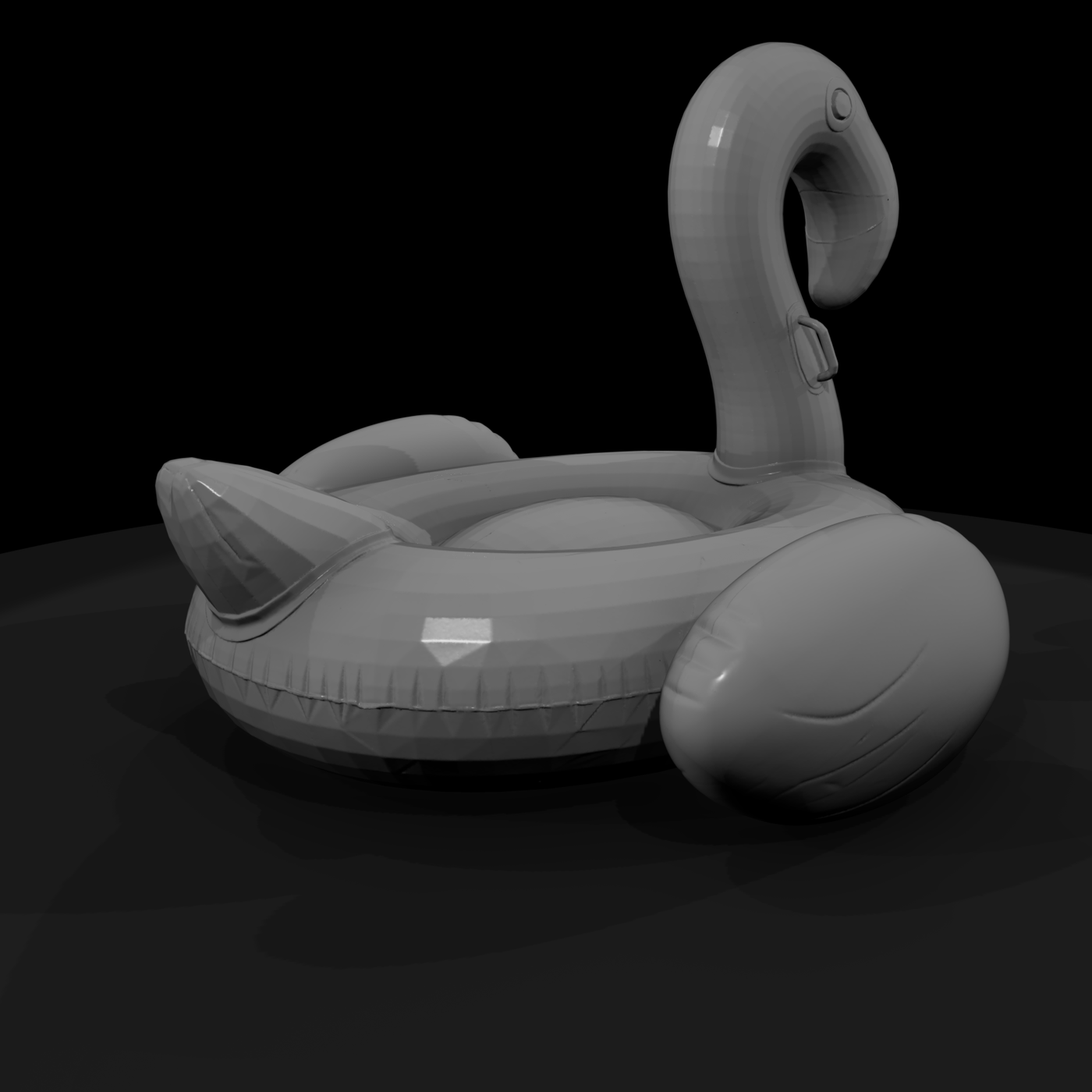 Inflatable Pool Float (3D Printable Miniature)