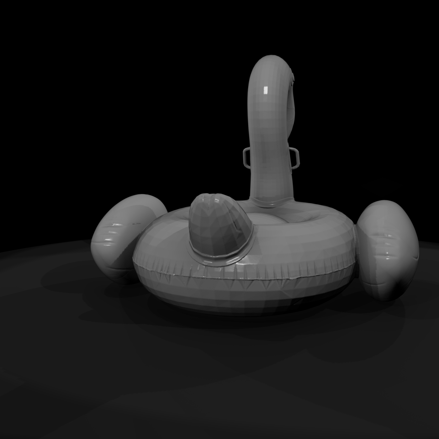 Inflatable Pool Float (3D Printable Miniature)