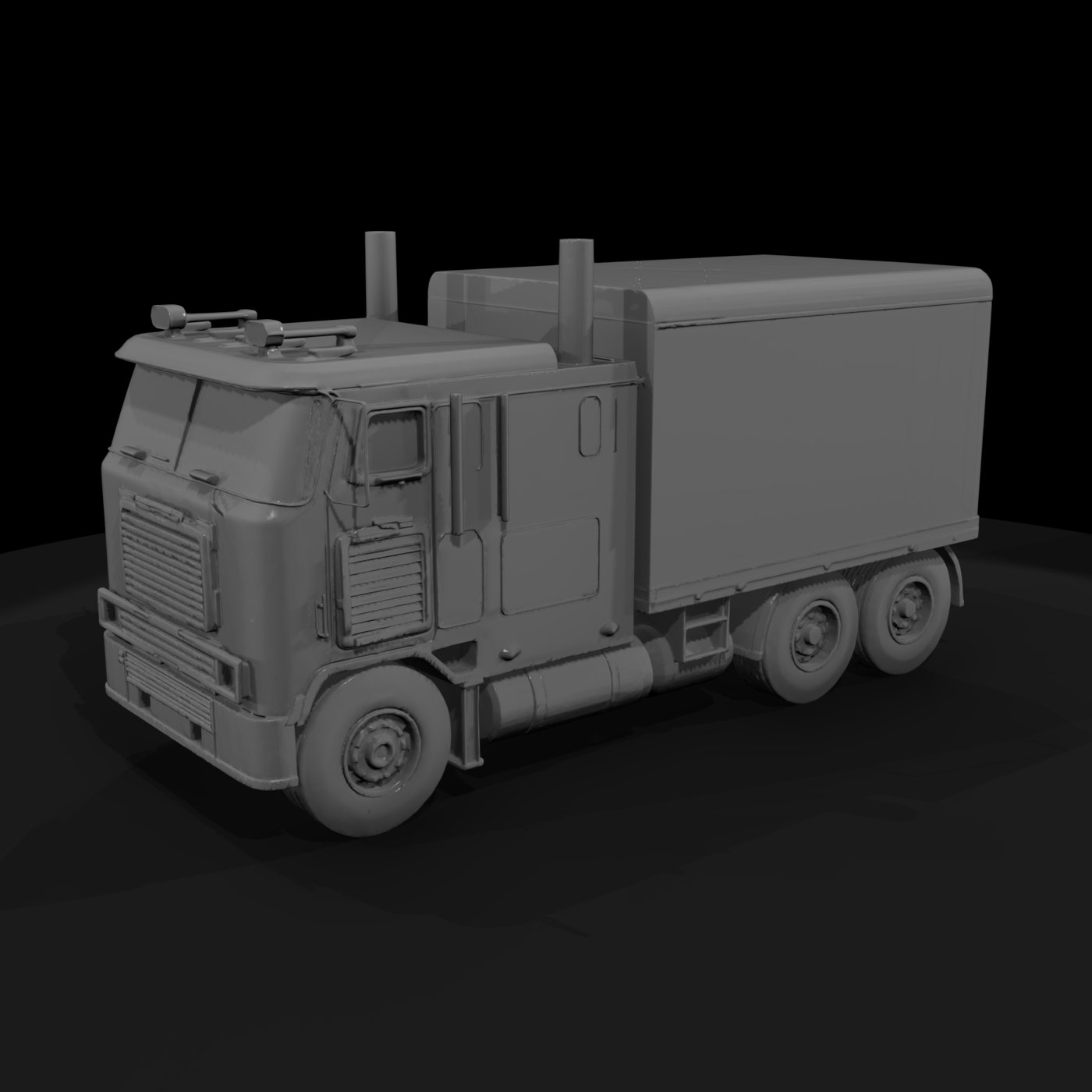 International 9600 Flatbed Truck (60 in)