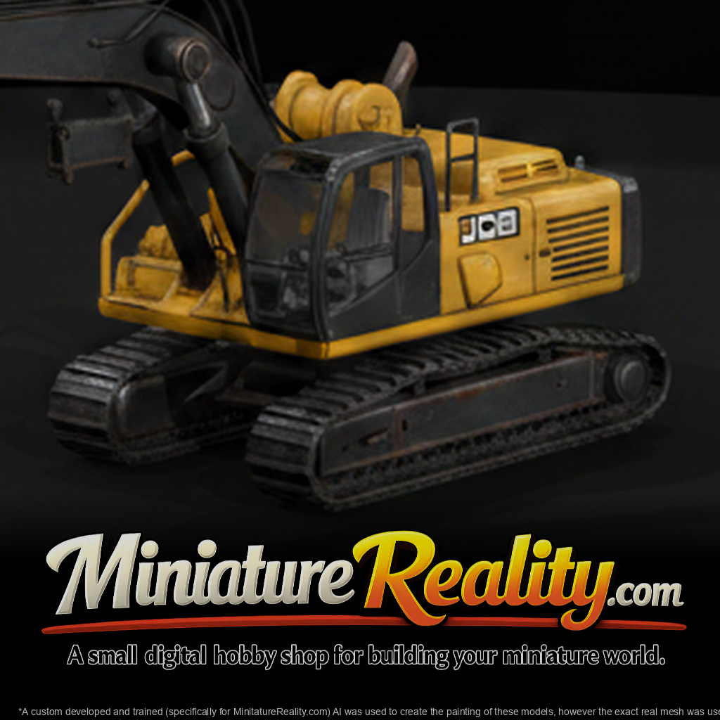 Jcb Logging Line miniature, three-quarter view